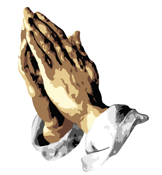 Mains en prière classiques 